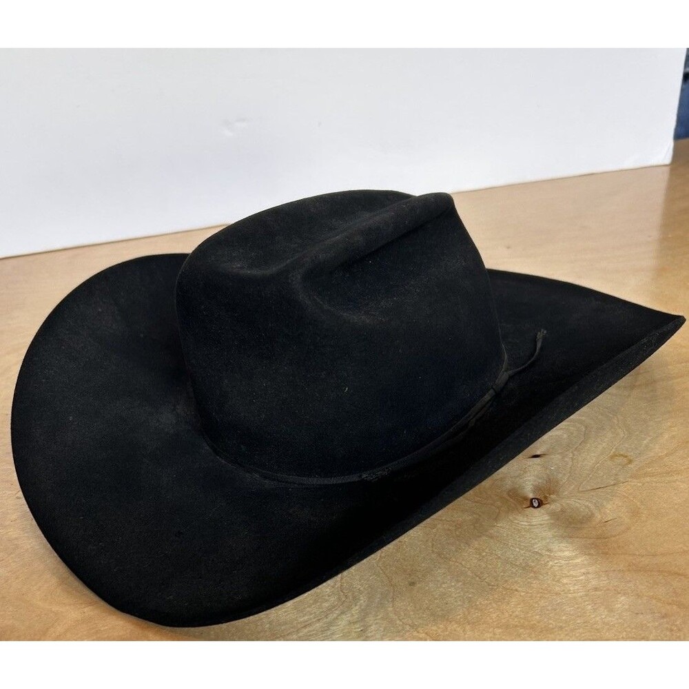 The Westerner Bradford Glyco -tite 7X Cowboy Hat Black vaquero Tejana